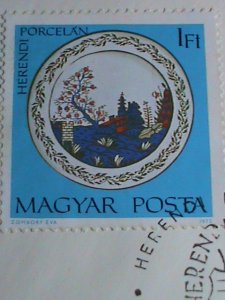 ​HUNGARY-FDC-1972-SC#2170- HEREND CHINA FACTORY FOUNDED IN 1839 MNH COVER VF