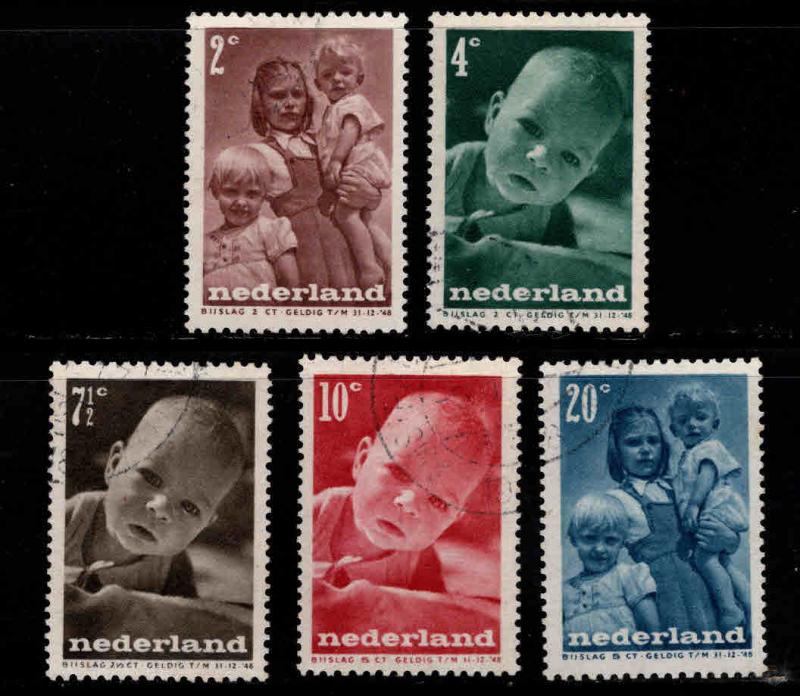 Netherlands Scott B180-B184 Used semi-postal set