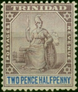 Trinidad 1896 2 1/2d Dull Purple & Blue SG117 Fine VLMM