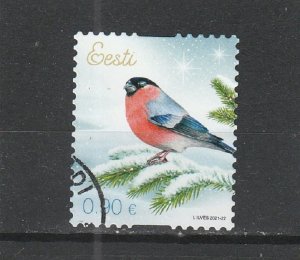 Estonia  Scott#  961  Used  (2021 Eurasian Bullfinch)