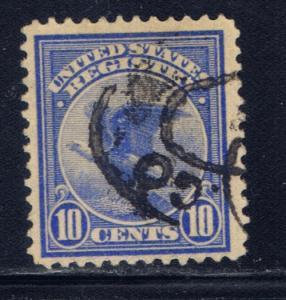 U.S. F1 Used 1911 Registration stamp 