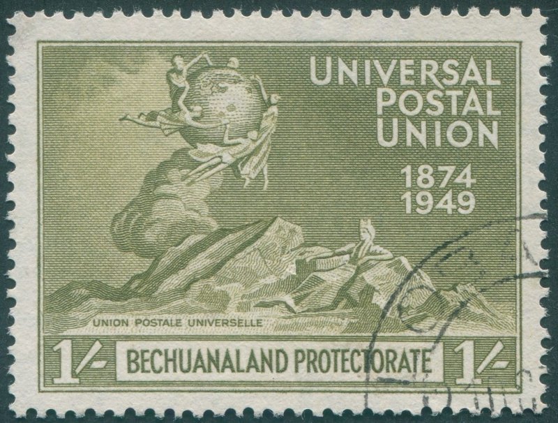 Bechuanaland 1949 1s olive UPU SG141 used