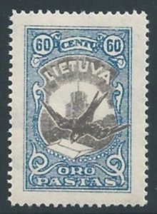 Lithuania #C39 NH 60c Swallow