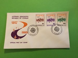 Cyprus First Day Cover Europa Cept 1972  Stamp Cover R43185