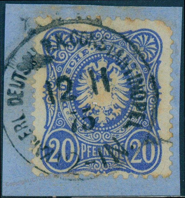 Germany 1875 Offices in Turkey 20Pfge V34 Vorlaufer Forerunner Deutsche Po 93904