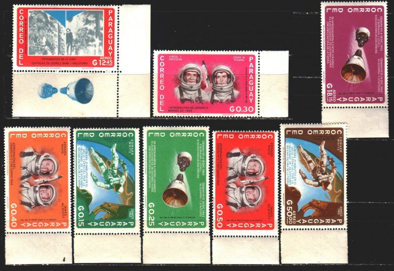 Paraguay. 1966. 1503-10. Space. MNH.
