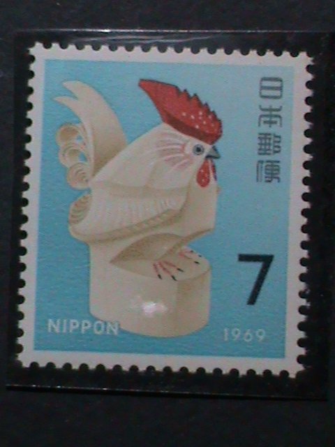 ​JAPAN-1968-SC#978 NEW YEAR 1969 YEAR OF THE LOVELY ROOSTER- MNH -STAMP VF