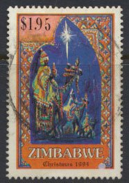 Zimbabwe SG 886  SC# 718  Used  Christmas 1994   see detail and scan