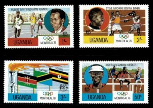 Uganda 1976 - MONTREAL OLYMPICS - Set of 4 (Scott #151-4) - MNH