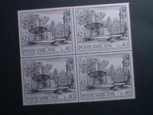 ​VATICAN CITY-1975 SC# 575- FOUNTAIN OF ROME MNH BLOCK OF 4 STAMPS- VERY FINE