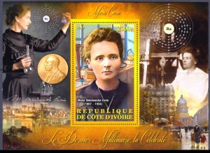 IVORY COAST 2013 SCIENCE MARIE CURIE NOBEL PRIZE [#13180]