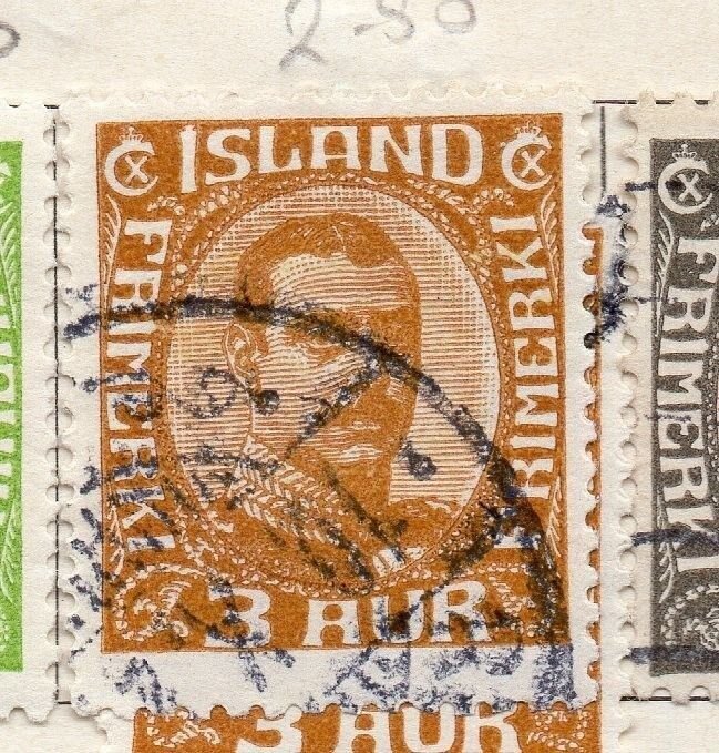 Iceland 1920 Early Issue Fine Used 3a. 090680