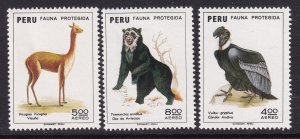 Peru C364-C366 Animals MNH VF