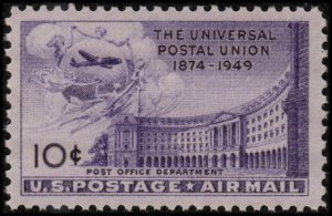 United States C42 - Mint-NH - 10c Post Office Department Building / Plane (1949)