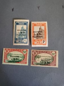 Stamps Niger Scott #B7-10 hinged