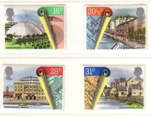 Great Britain Sc 1049-52 1984 Architects stamp set mint NH