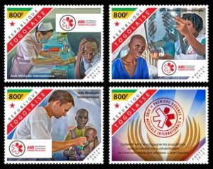 Togo - 2019 International Medical Help (AMI) - 4 Stamp Set - TG190508a