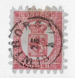 Finland Sc #10  40 p used with a CDS FVF