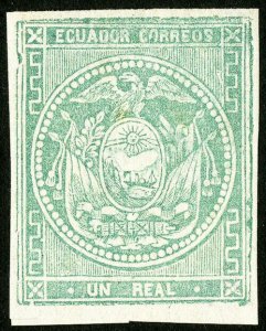 Ecuador Stamps # 5 VF Used Unused Scott Value $300.00