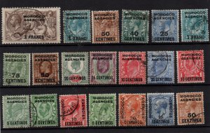 Morocco Agencies KEVII-KGV fine used collection WS36919