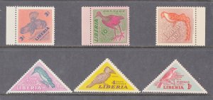 Liberia Scott #341-346 MLH