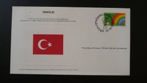 FDC football world cup 1982 Turkish Cyprus