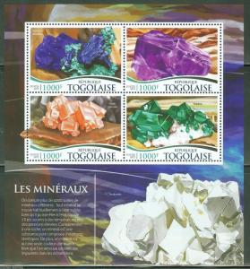 TOGO   2015  MINERALS SHEET  MINT  NH