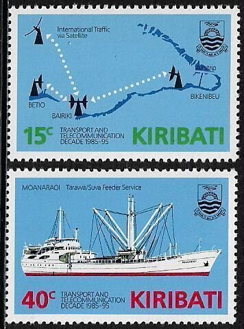 Kiribati #468-9 Mint Never Hinged Set - Telecommunications
