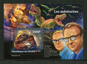 NIGER 2019  METEORITES   SOUVENIR SHEET  MINT NH