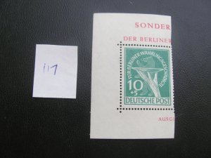 BERLIN 1949 MNH SC 9NB1  FROM SS  XF $65 (117)