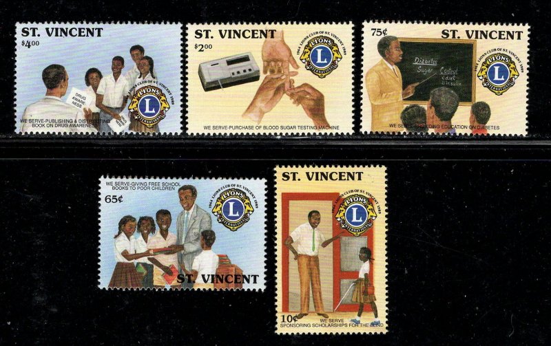 ST. VINCENT SC# 1303-07 VF/MNH