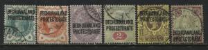 Bechuanaland QV 1897 overprinted 1/2d (2) to 4d used