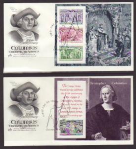 US 2624-2629 Columbus 1992 Artcraft S/6 U/A FDC 