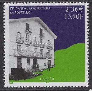 ANDORRA SGF591 2001 HOTEL PLA MNH