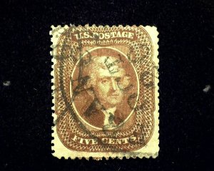 HS&C: Scott #30a Used Fresh. F US Stamp