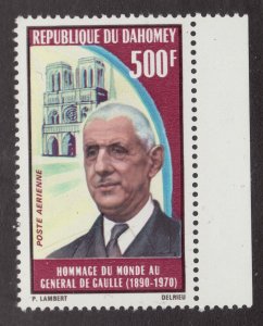 1971 France Sc #C137 - 500F Charles de Gaulle memorial postage stamp MNH VF