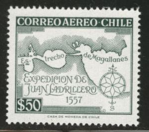 Chile Scott C215 MNH** 1959 airmail map stamp