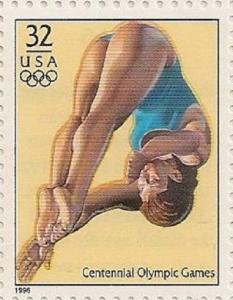 US 3068d Atlanta Olympic Games Women's Diving 32c single MNH 1996