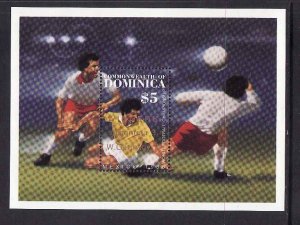Dominica-Sc#978-unused NH sheet-Sports-World Cup Winners-Soc