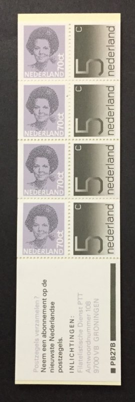 Netherlands 1981 #621a Booklet, Queen Beatrix, MNH.