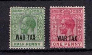 1918 Bahamas George V Definitive Optd. War Tax