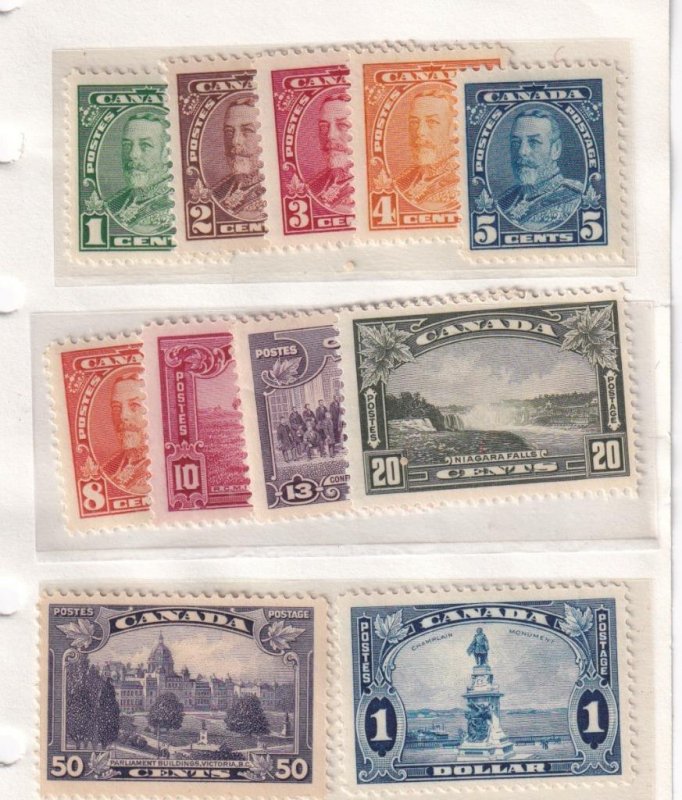 CANADA # 217-227 VF-MNH KING GEORGE V PICTORIAL ISSUES IF I COULD FLY I WOULD SO