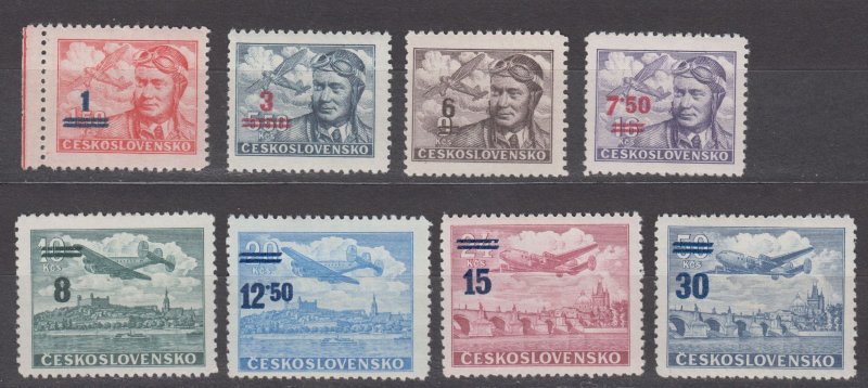 Czechoslovakia Scott #C28-C35 1949 MNH