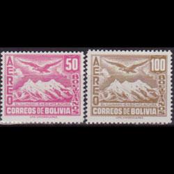 BOLIVIA 1941 - Scott# C84-5 Condor 50-100b LH