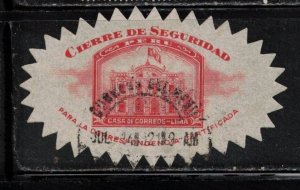 PERU Scott # ??? Cancelled Security Label