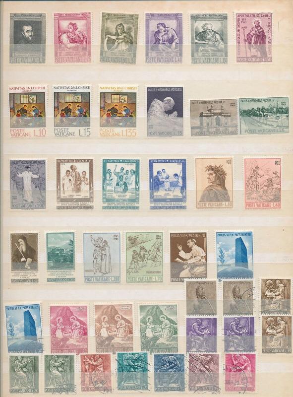 VATICAN 1920s/60s Religion Pope Mint &Used Collection (Appx 200 Items)KR 352