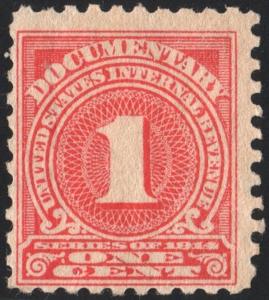 R207 1¢ Documentary Stamp (1914) MH