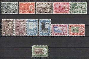 MALAYA/NEGRI SEMBILAN 1957/63 SG 68/79 MNH Cat £70