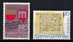 LIECHTENSTEIN 1987 - complete sets MNH (9 scans)