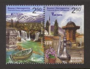 Bosnia & Herzegovina Sc# 686d MNH Europa 2012 (Booklet Pair)